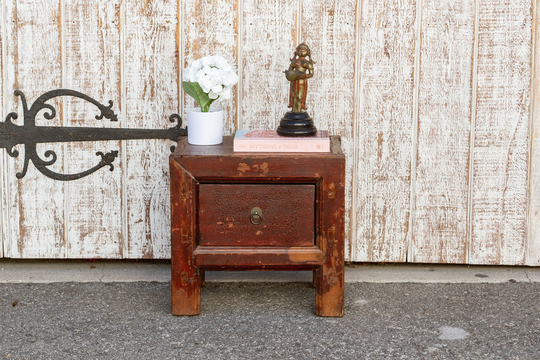 Kang Style Chinese Petite Altar Table, Antique Side Table, Asian Small Vintage Stand