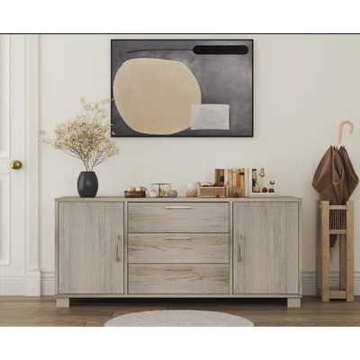 Lawrie 59.1" Wide 3 Drawer Sideboard