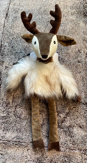 Fuzzy Deer Chalk Bag, Rock Climbing Drawstring Trinket Stroller Bag