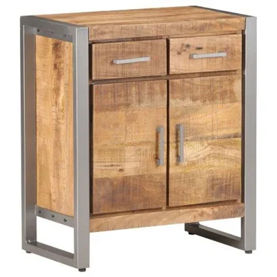 Loon Peak® Sideboard 23.6"X13.8"X28.3" Rough Mango Wood