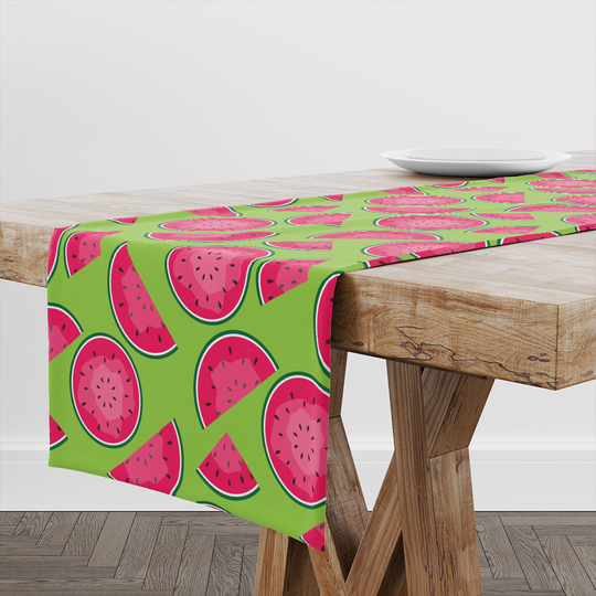 Table Runner Watermelon Style | Unique Design Decor High Quality Textile & Print Made in Eu