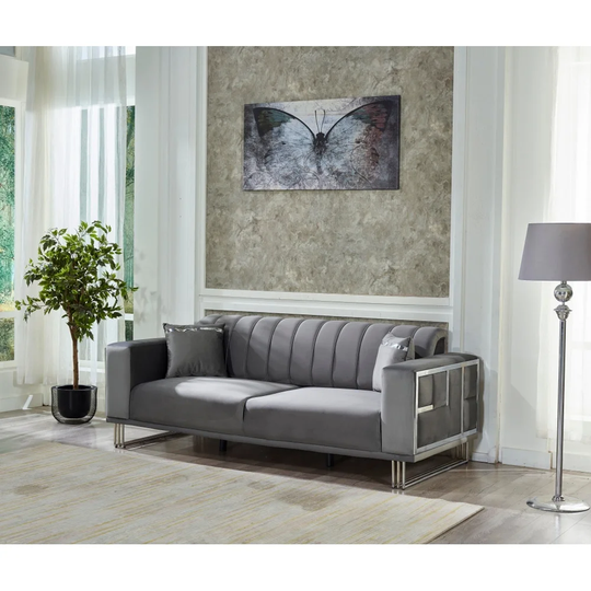 Puzzle 87" Wide Square Arms Sofa