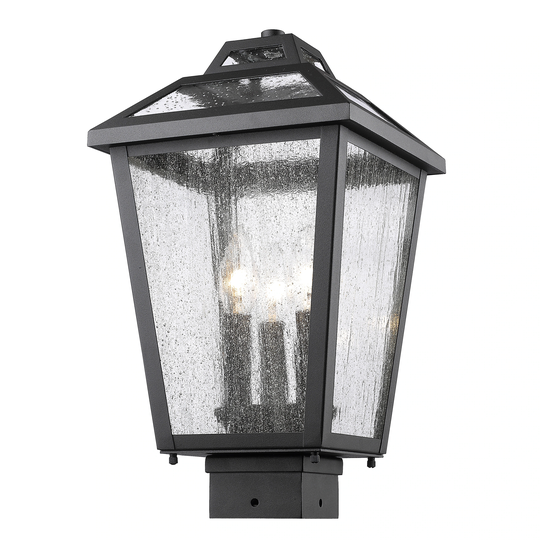 Avery Home Lighting Bayland 3-Light Black Outdoor Post Mount Light