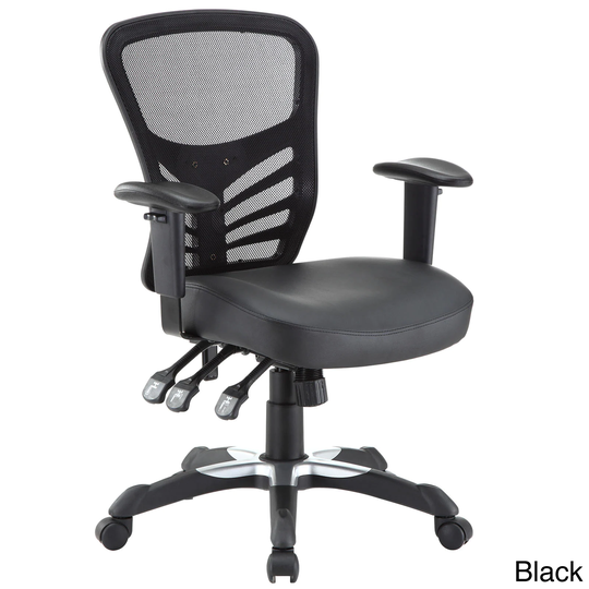 Articulate Mesh Office Chair with Fully Adjustable Black Vinyl Seat