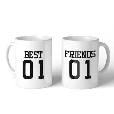 Hempel Best 01 Friends 02 BFF 2 Piece Coffee Mug Set