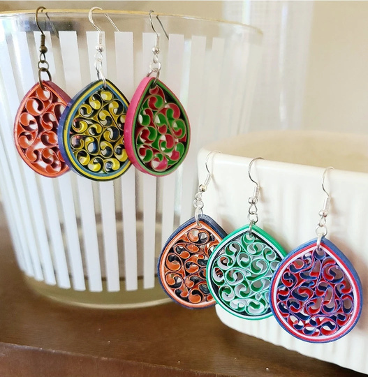 Custom School/Team Color Earrings | Game Day Team School Spirit Fan