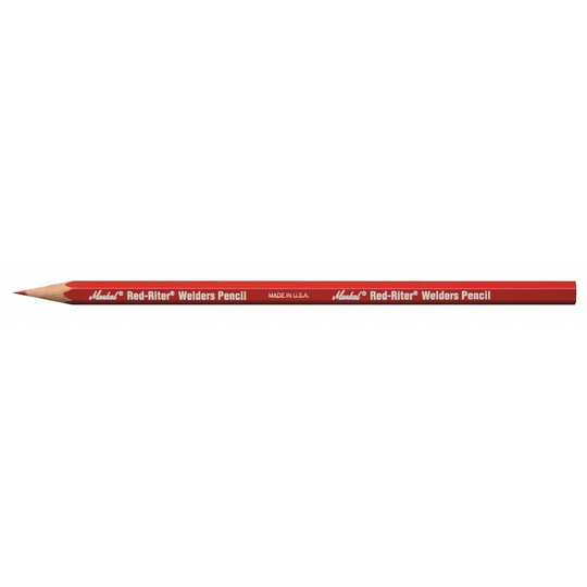 Markal Welders Pencil: Reds, Fine Marking Tool Tip Size Group, Metal, 12 PK 96100 - 1 Each