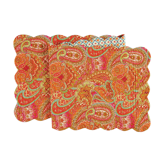 14" x 51" Veda Table Runner - Orange