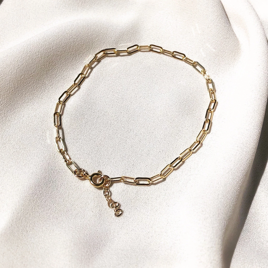 Calera Chain Bracelet | 14K Gold Fill, Paperclip Chain Bracelet