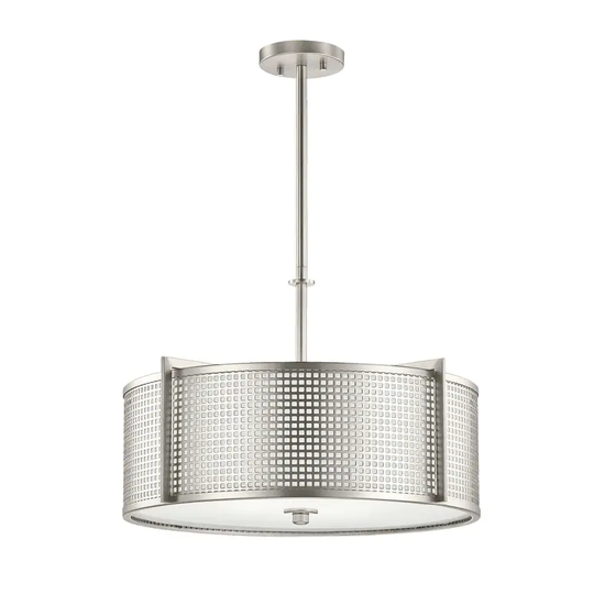 Kichler Lighting Perforated Collection 4-light Brushed Nickel Pendant