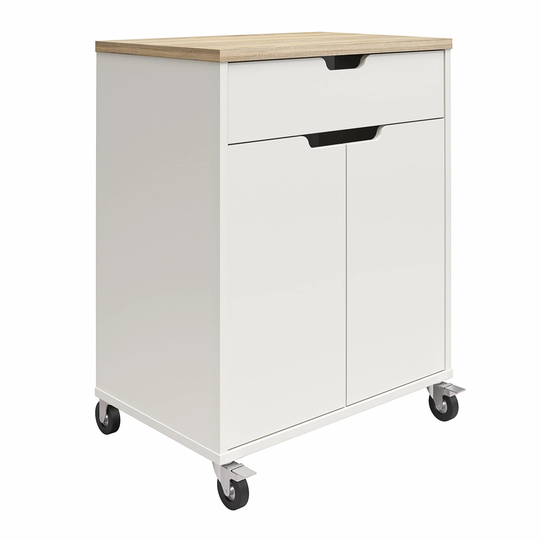 Systembuild Evolution Vantage 2 Door/1 Drawer Storage Cart with Locking Casters