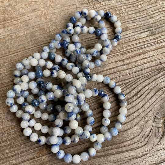 Dumortierite in Quartz Grounding Bracelet A161