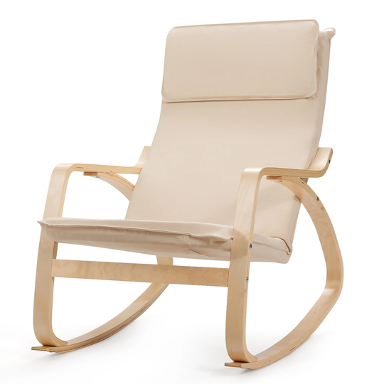 Modern Relaxing Armchair Rocking Chair with Removable Cushion
