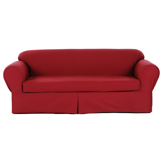 Classic Slipcovers 2-piece Twill Sofa Slipcover