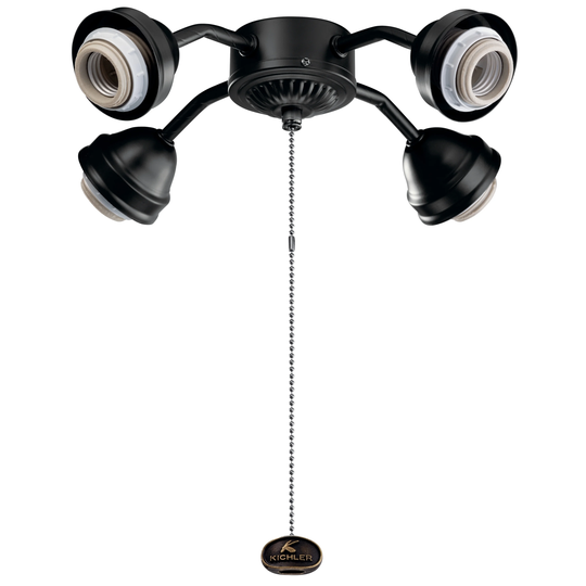 Kichler Lighting 4-Light LED Bent Arm Fitter Satin Black - Satin Black