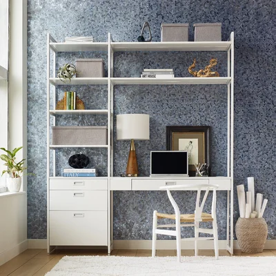 California Closets® The Everyday System™ Executive Desk with Hutch