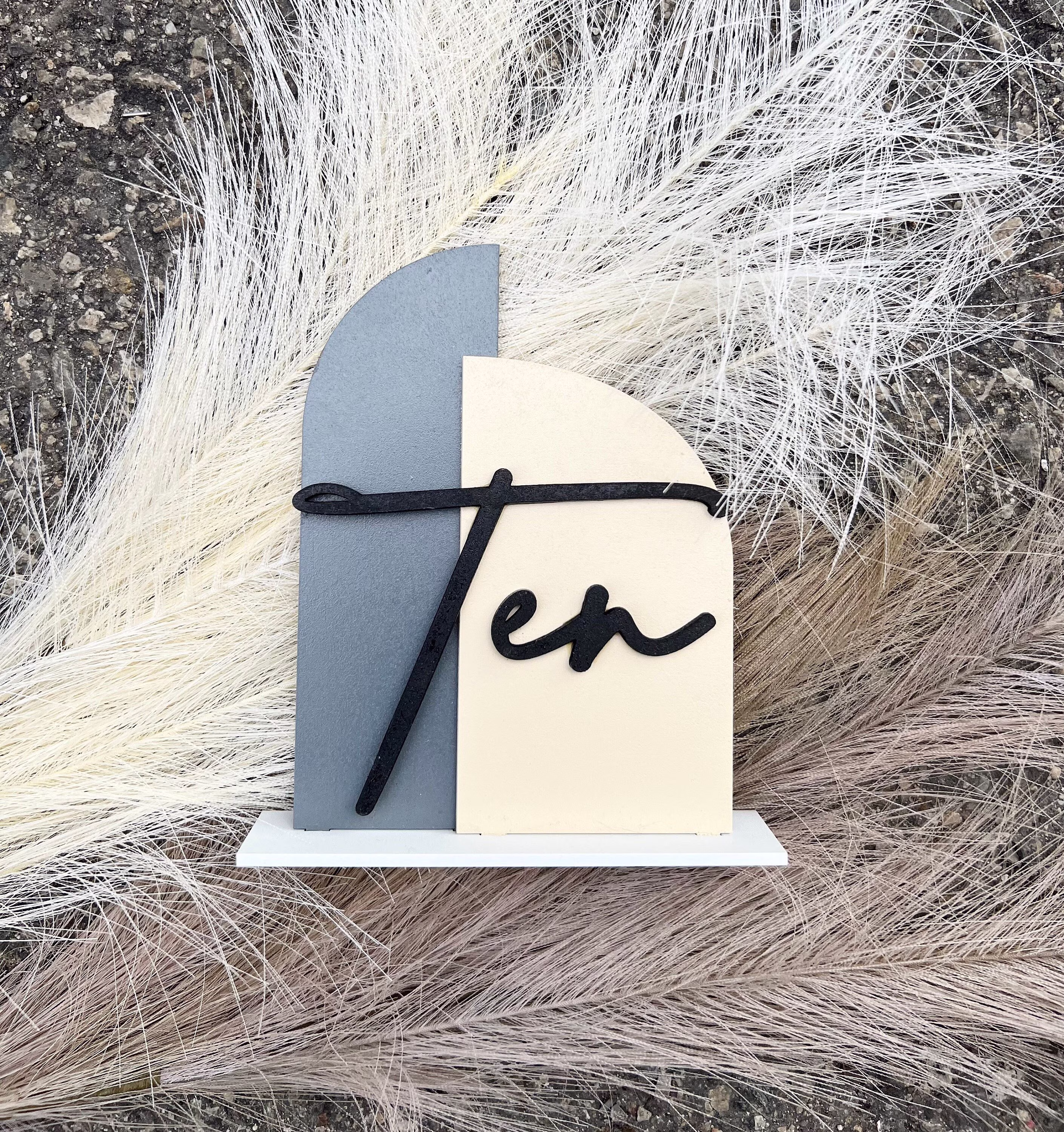 5x6 In. Custom Table Numbers - Arch Panels Wedding, Centerpiece, Seating Chart, Decor, Wedding Arches, Wood, Backdrop, Tablescape