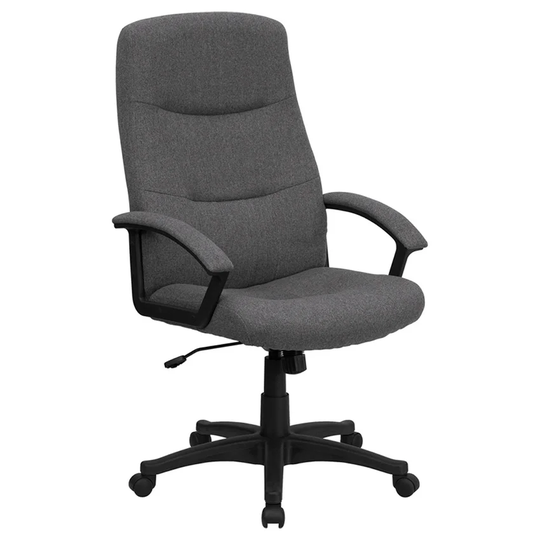 Offex High Back Gray Fabric Executive Swivel Office Chair [OF-BT-134A-GY-GG]