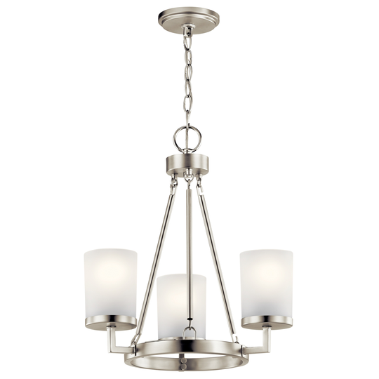 Kichler Daimlen 3-light Brushed Nickel Convertible Chandelier/Semi Flush