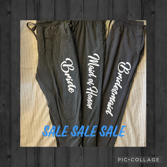 Custom Made Bridal Party Comfort Color Joggers/ Personalized Wedding Party Bridal Gifts