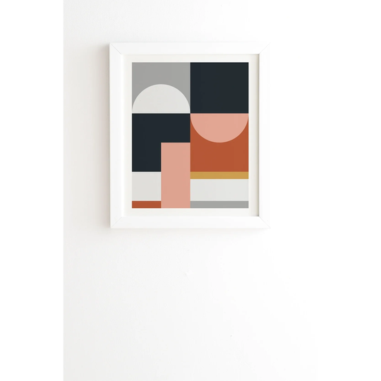 Deny Designs Abstract Geometric Framed Wall Art - Multi-Color