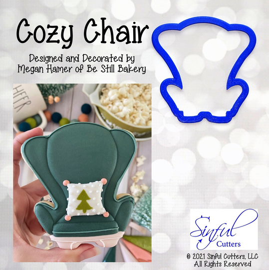 Cozy Chair - Christmas Cookie Cutter/Fondant Clay