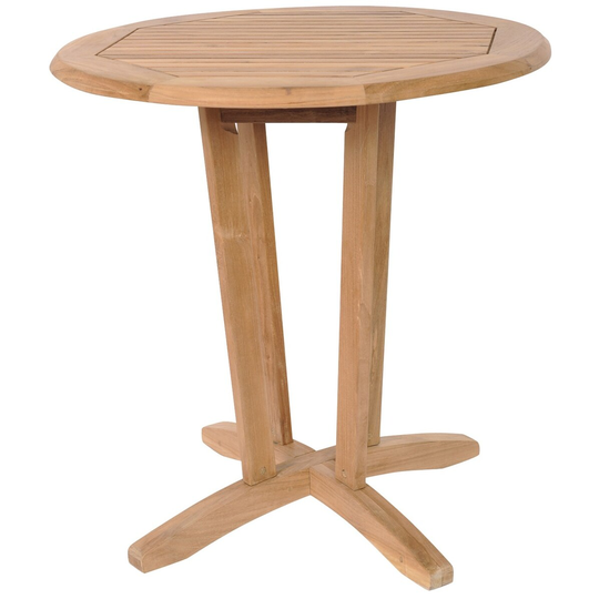 Nile Brown Wood Outdoor Coffee Table Patio Furniture - Round