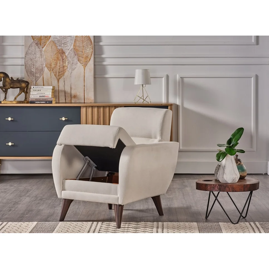 Bellona USA Chair in a Box with Storage and Stain-resistant Fabric