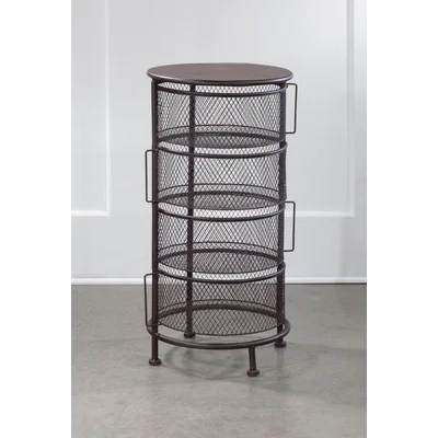 Meisel Bin Mesh Swivel Display 4 Drawer Storage Chest