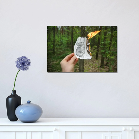 iCanvas "Pencil vs. Camera - 15" by Ben Heine Canvas Print