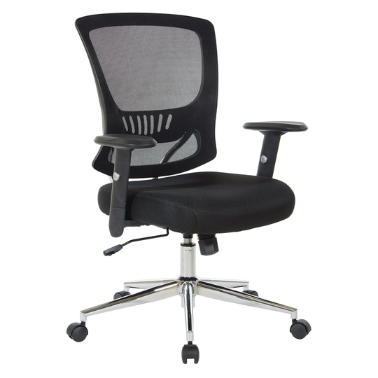 Task Chair with Mesh Back, Tilt Locking Seat and Chrome Base