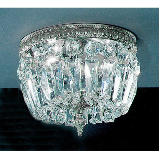 Classic Lighting 6.5" Crystal Flushmount from the Crystal Baskets