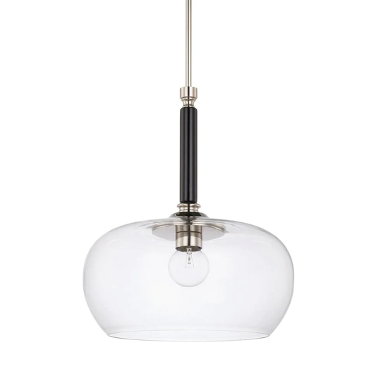 1-light Black Tie Pendant