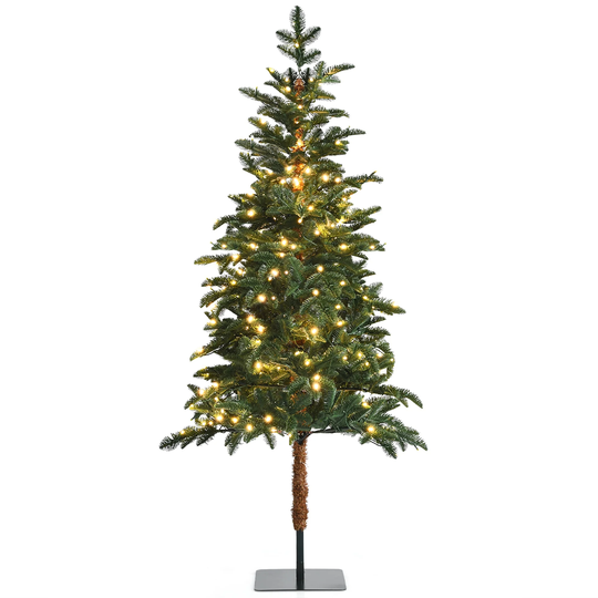 Costway 6ft Pre-Lit Artificial Hinged Pencil Christmas Tree w/250 - See details
