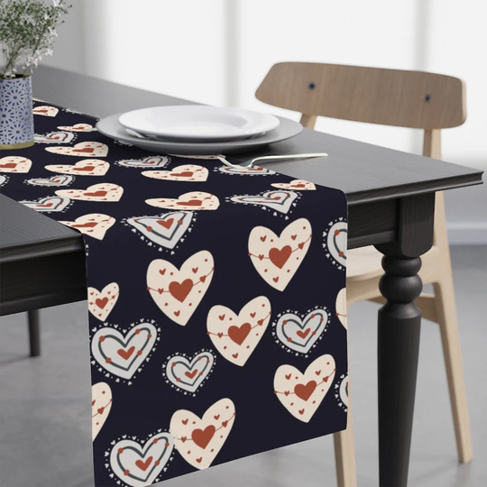 Valentines Table Runner/Heart Day Decor Pattern