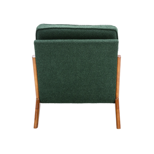 Modern Living Room Accent Chair Fantastic Look Lounge Chairs & Wood Frame Armchair and Curved Edges Leisure Barrel Chair
