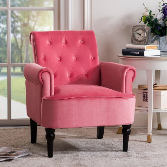 Button Tufted Club Chair Accent Chair Living Room