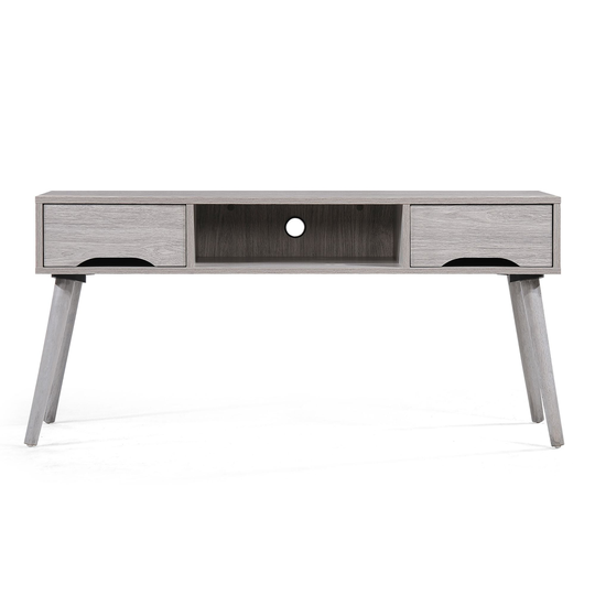 47.25" Oak Gray Contemporary TV Console Stand