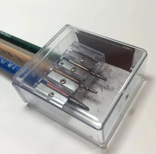 1Pc 4 Holes Pencil Sharpener, Multifunctional Sharpener For Charcoal Pencil Sketch Drawing, Long Lead Core Manual