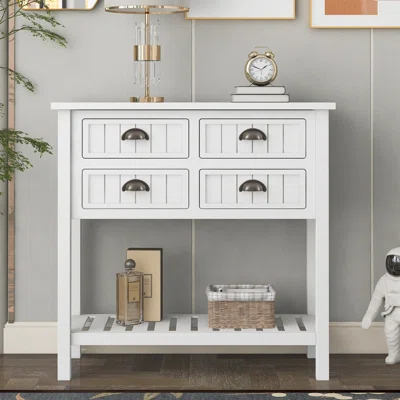 Jiho 31.7" Wide 4 Drawer Sideboard