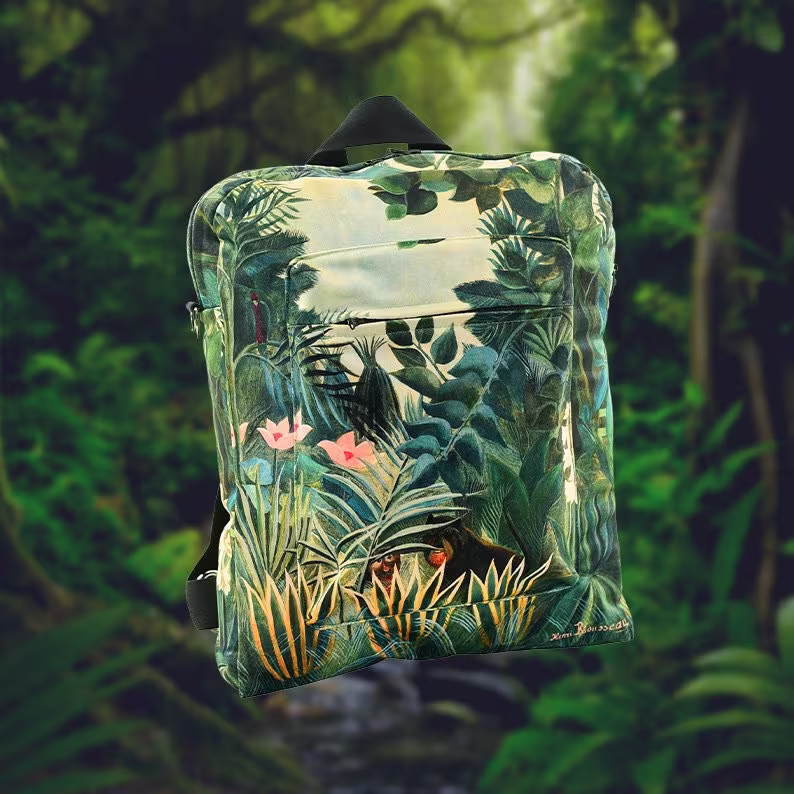 Jungle Print Rucksack Handmade | Henri Rousseau