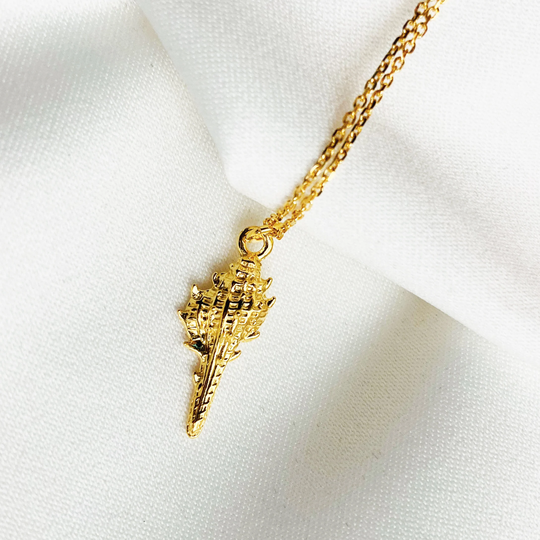 Shell Necklace, Sea Shell Pendant, Layering Boho Necklace, Dainty Summer Jewelry, Ocean Lover Gift 24K Gold Plated
