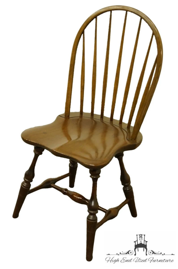 Stickley Furniture Solid Walnut Windsor Style Bow Back Accent/Dining Side Chair 7050