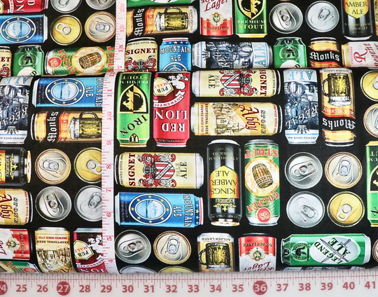 Ale House - Cold One Multi Pattern #ben-12745-99 By Benartex 100% Cotton Woven Fabric Choose Your Cut