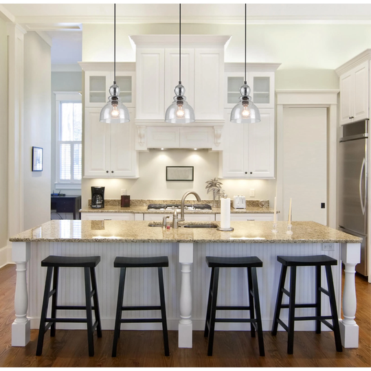 Westinghouse Lighting Fiona One-Light Indoor Mini Pendant, Oil Rubbed Bronze Finish with Clear Seeded Glass - 1-Light