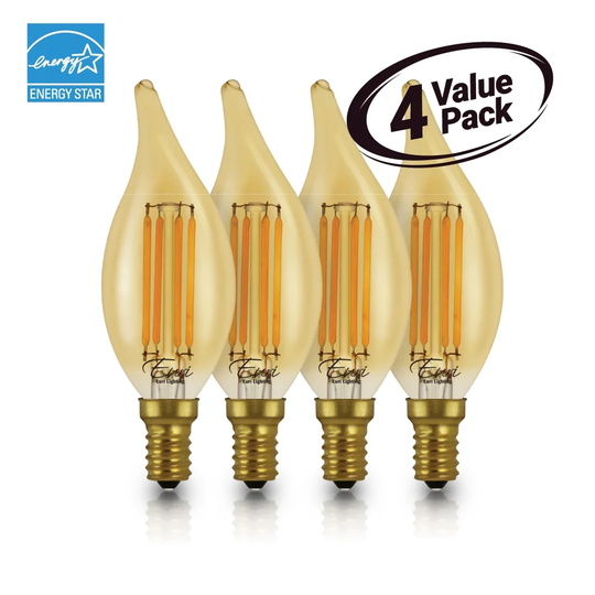 Euri Lighting LED Filaments, Dimmable, Warm White 2200K, 4.5W (40W Equal) - 2200K