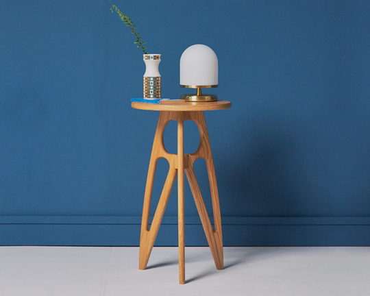 The Wellow | An Elegant Side Table, Bedside Table Or Plant Stand Handmade in Solid Wood