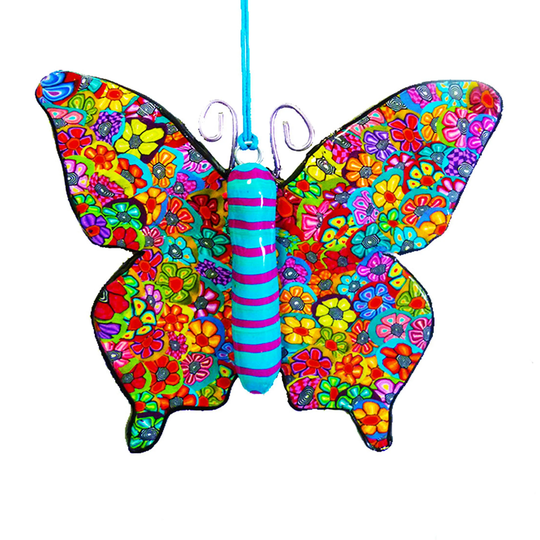 Colorful Butterfly Wall Hanging, Ornament, Art