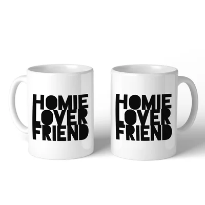 Aliz Homie Lover Friend Matching Couple Coffee Mug