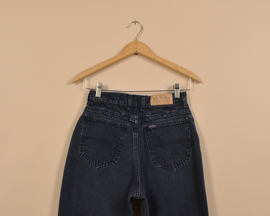 Rider Size 25 Black Vintage Denim Jeans